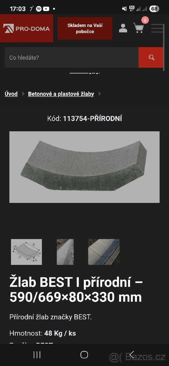 Betonové žlabovky - 2