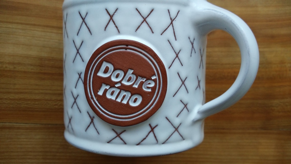 Nový obří keramický hrnek hrneček Dobré ráno - křížky SLEVA - 2