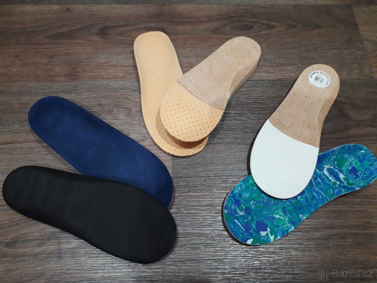 Ortopedické vložky do bot 2x dělka 18cm, 1x délka 17cm - 2