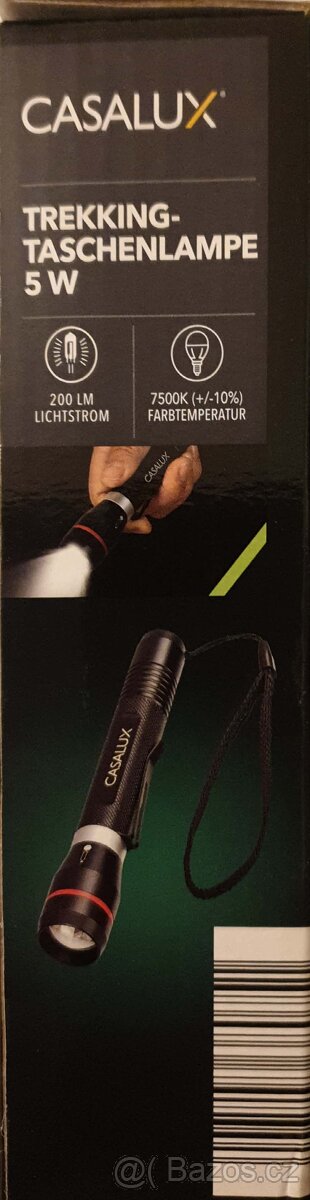 Baterka LED,2 baterieAA,signál SOS, nová, Německo - 2