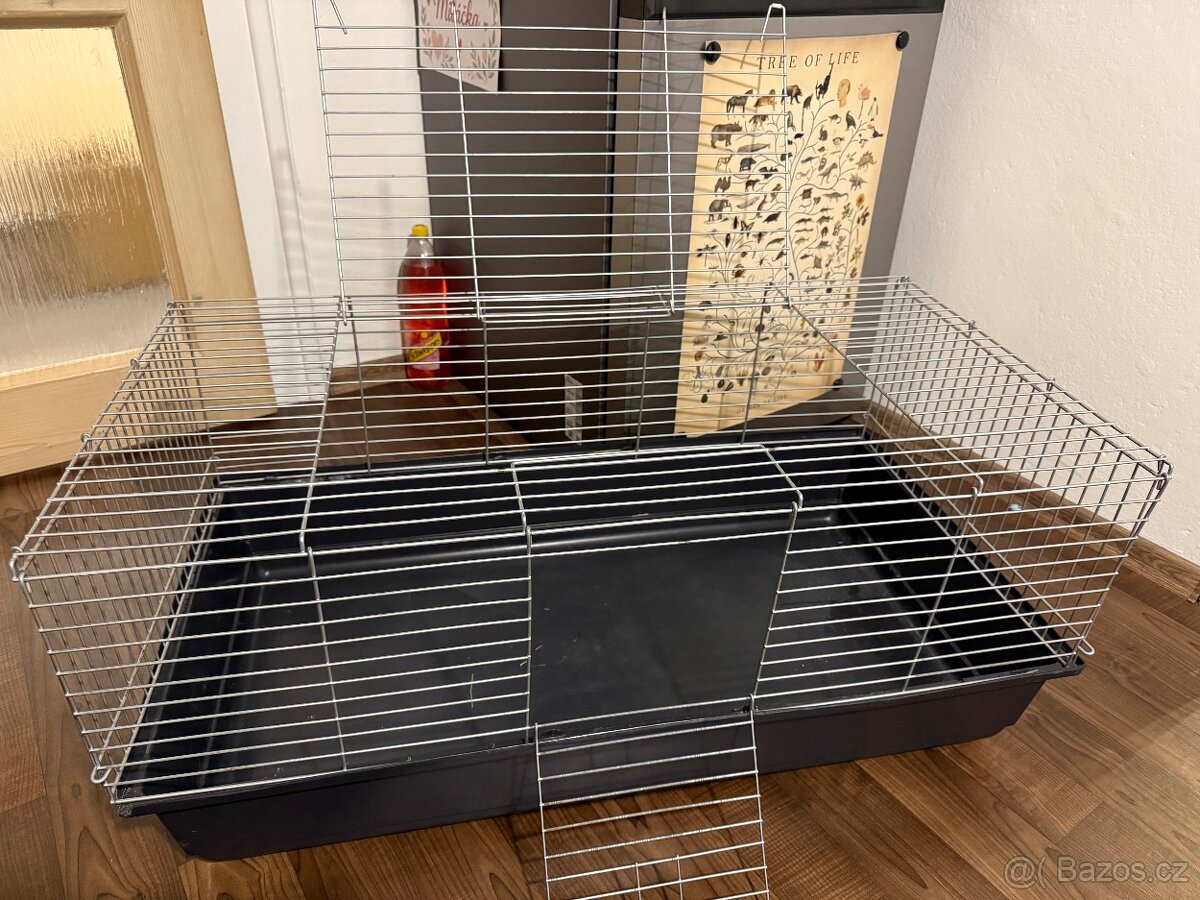 Klec pro králíka + příslušenství + krmivo - 2