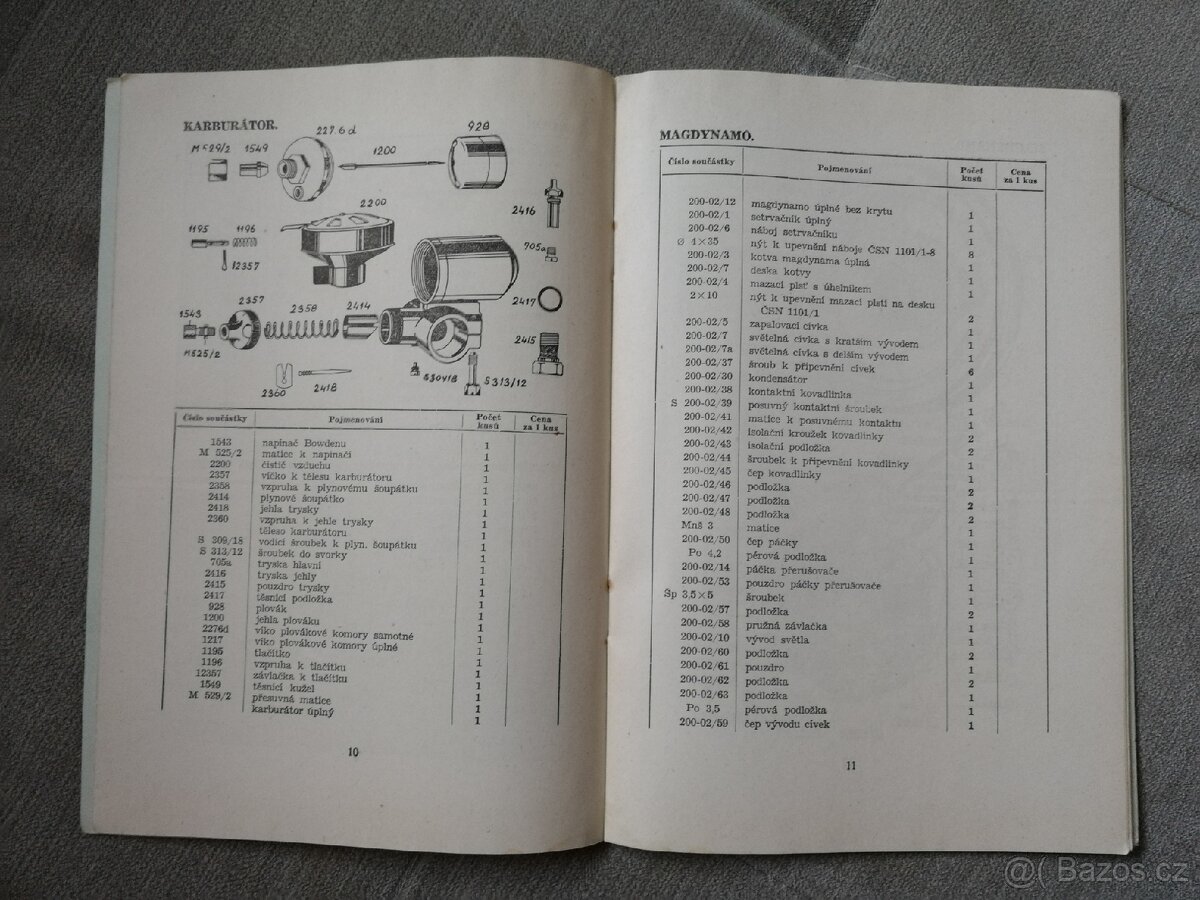 ČZ 125 A Seznam náhradních dílů - 2