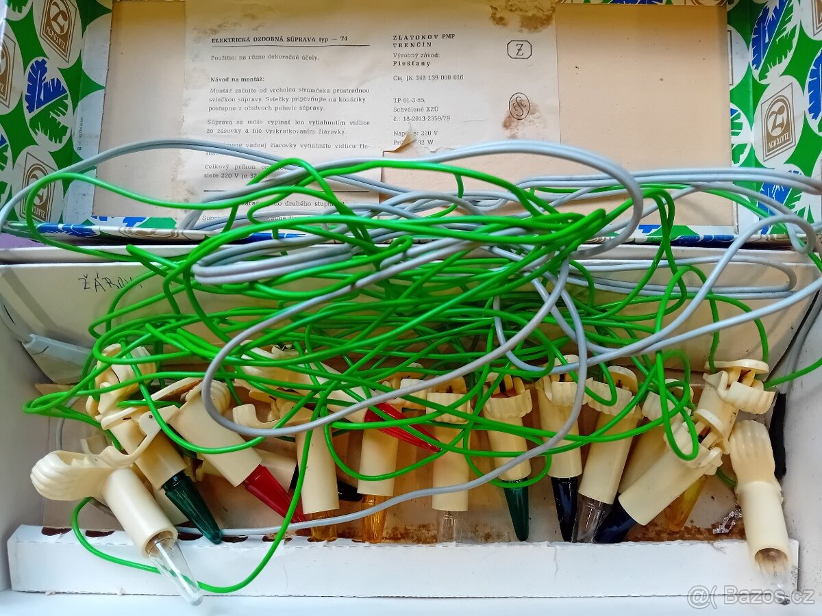 RETRO SVĚTÝLKA NA VÁNOČNÍ STROMEČEK. Závod Piešťany - 2