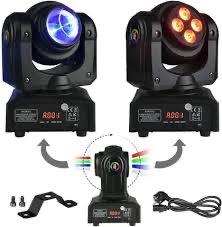 Prodam 4 krát LIGHT4ME TWIN BEAM 210 WASH mini moving head - 2
