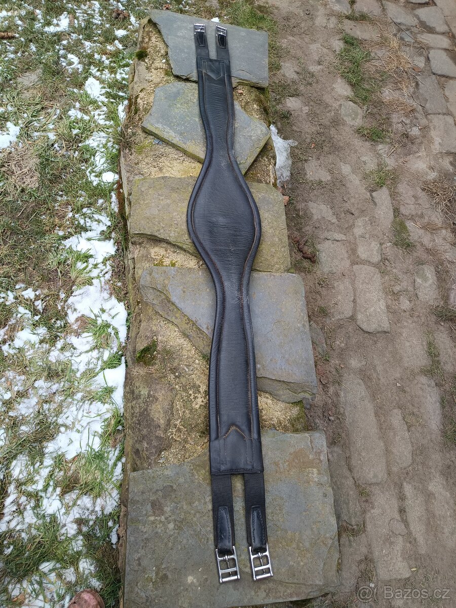 Podbřišník kožený černý ve stylu KT Monaco 150 - 2