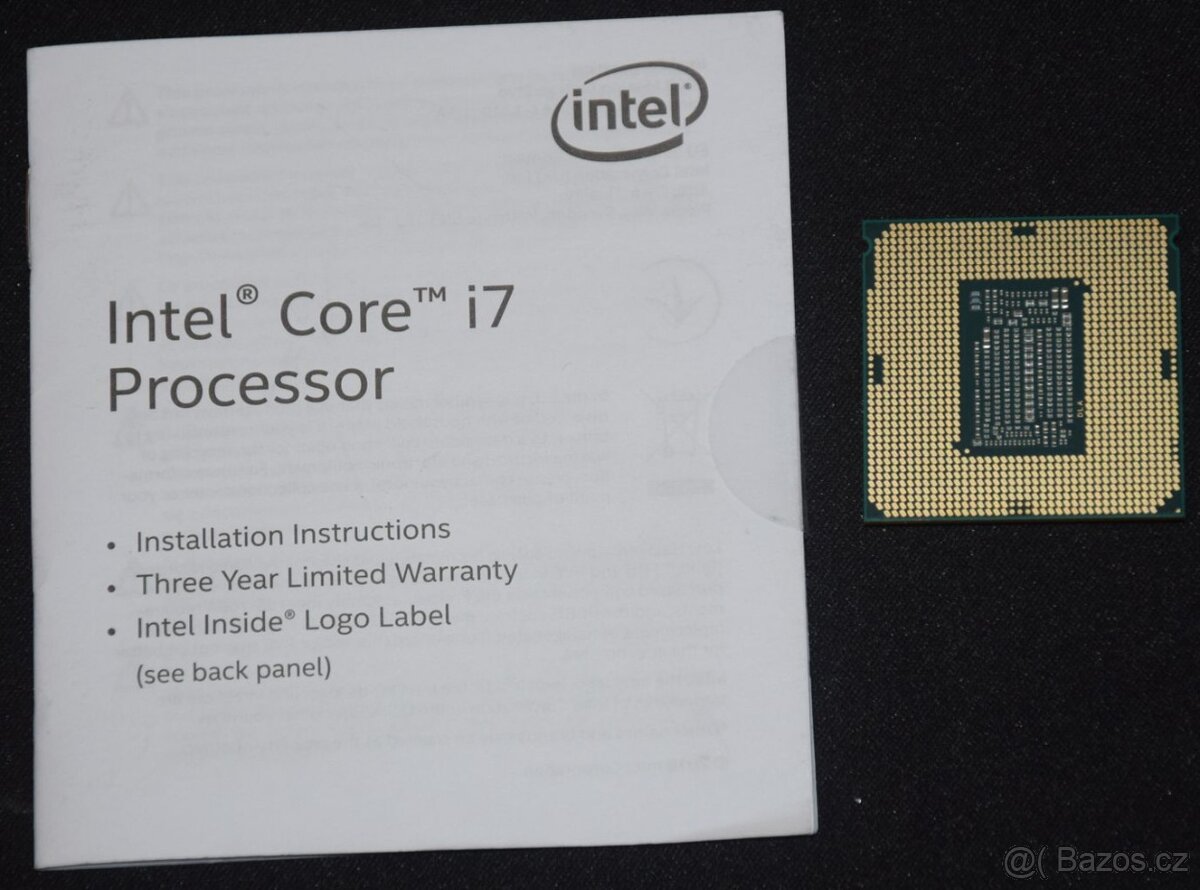 Intel Core i7-9700K, chladič, velmi málo používaný - 2