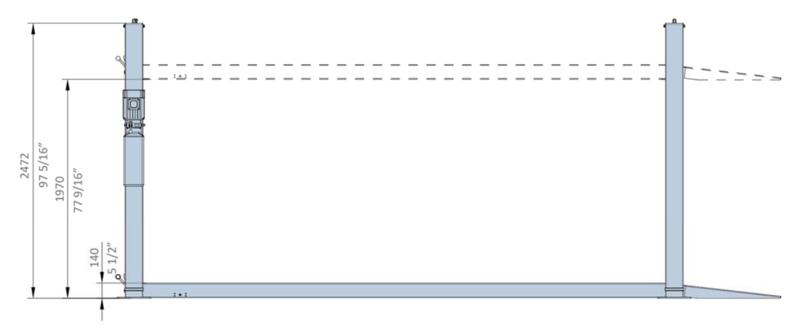 Parkovací zvedák EE-6445P SLEVA - 2