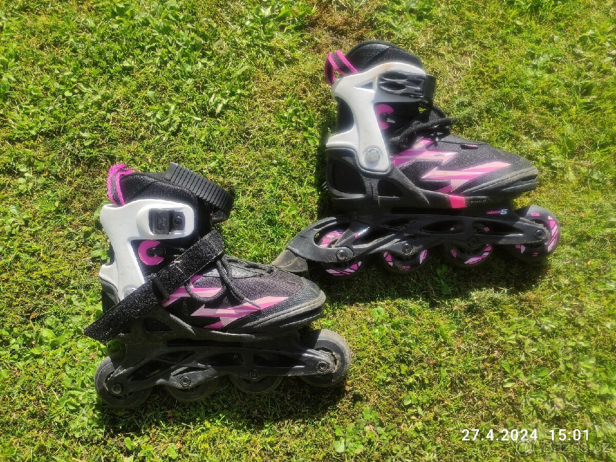 Dětské kolečkové brusle vel. 32-35 - 2
