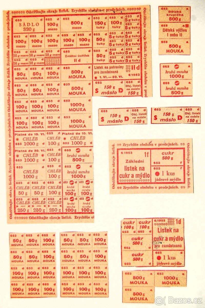 Potravinové lístky - 2