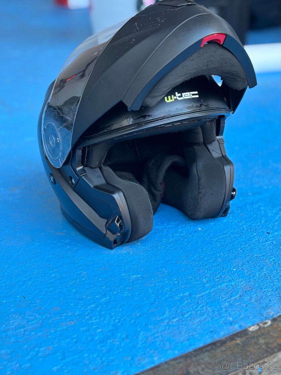 Výklopná přilba, matně černá - 2