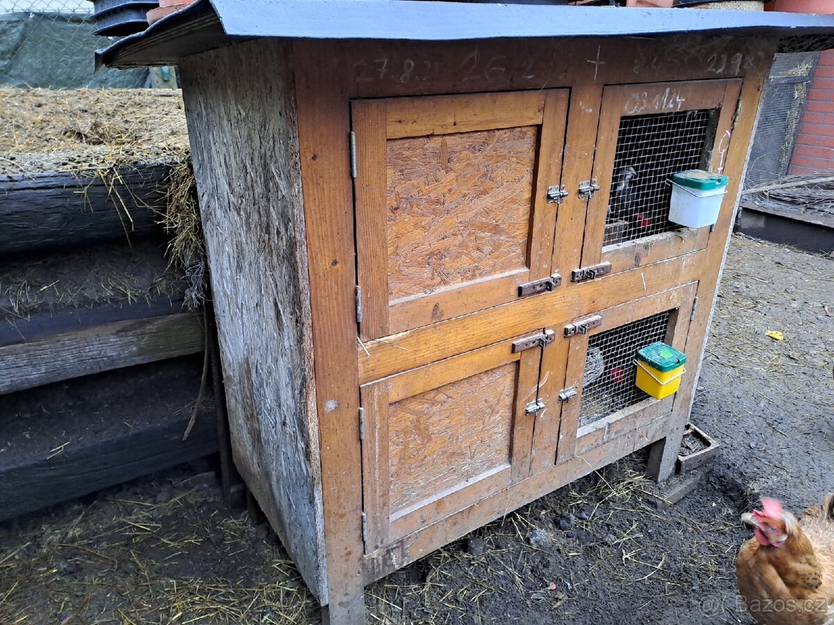 Dvoukotcová králíkárna s křepelkami - 2