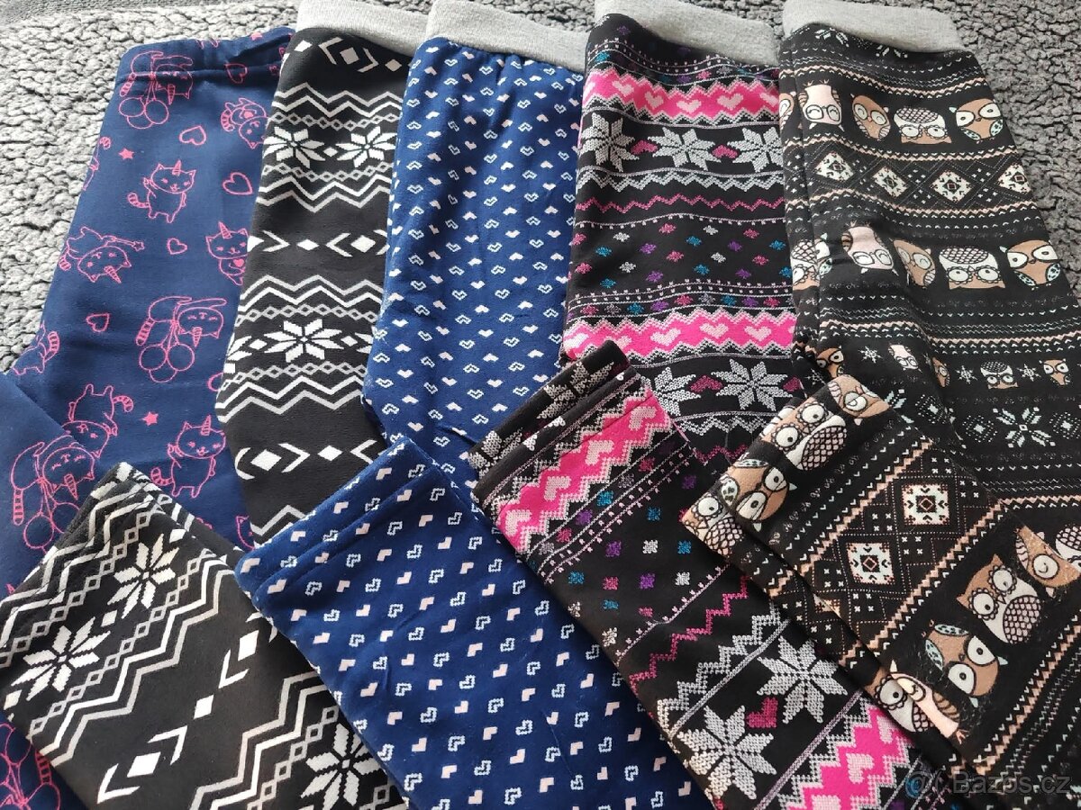 5x vyteplené legíny - 2