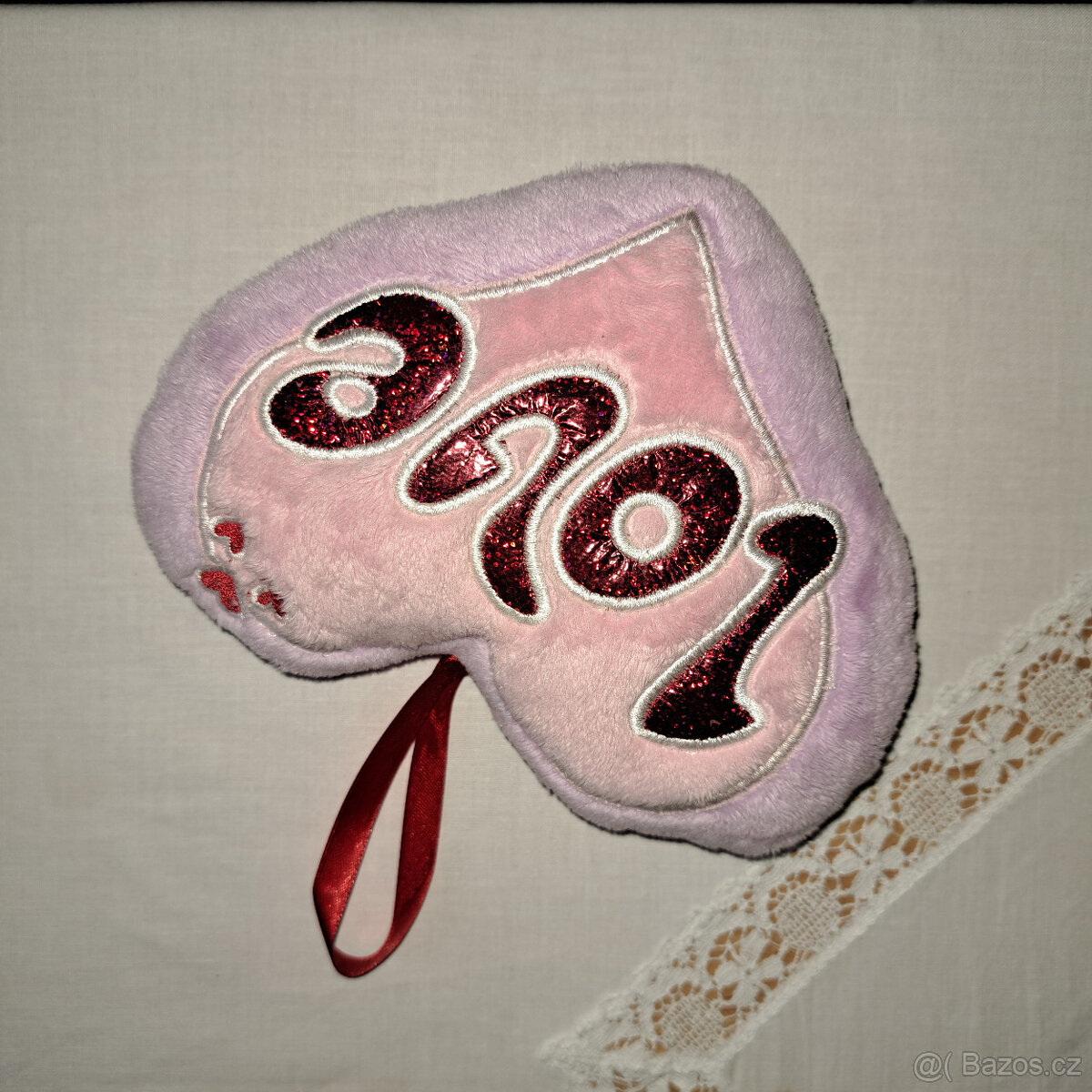 Polštářek - srdíčko - 2 různé kousky - 2