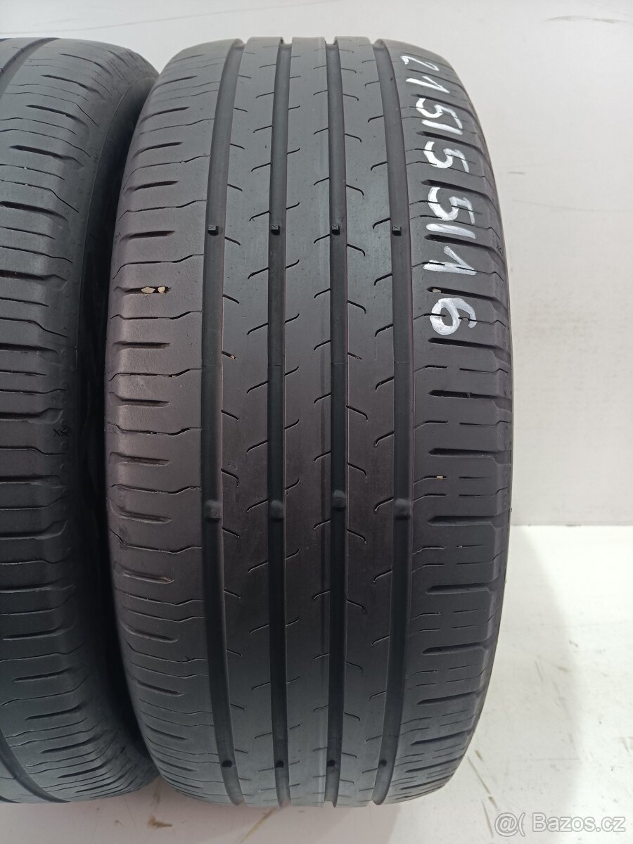 2ks letní pneu 215/55/16 Continental - 2