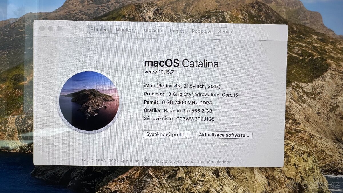 iMac Retina 4K s úhlopříčkou 21,5 - 2