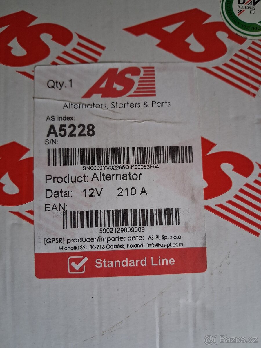 Alternator 12V 210A Renault Espace IV - 2