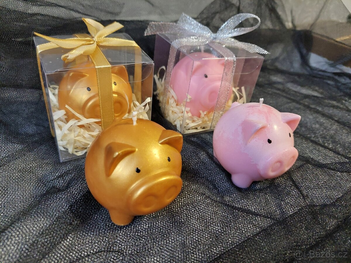 Prasátko pro-Sójová svíčka - 2