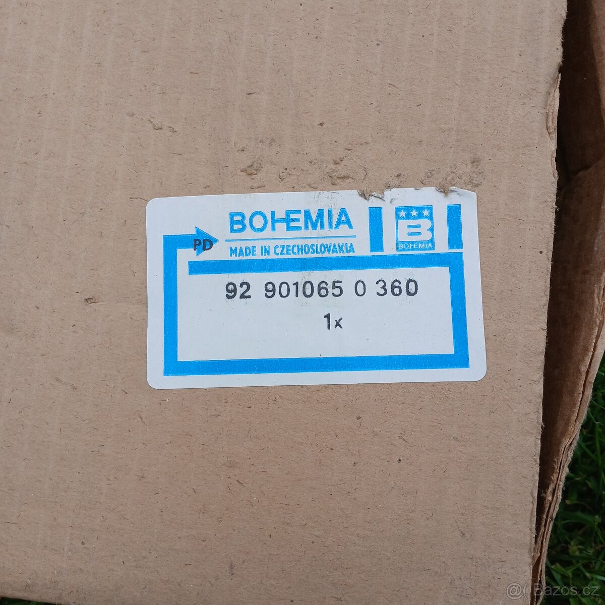 krásný skleněný talíř na cukroví - 2