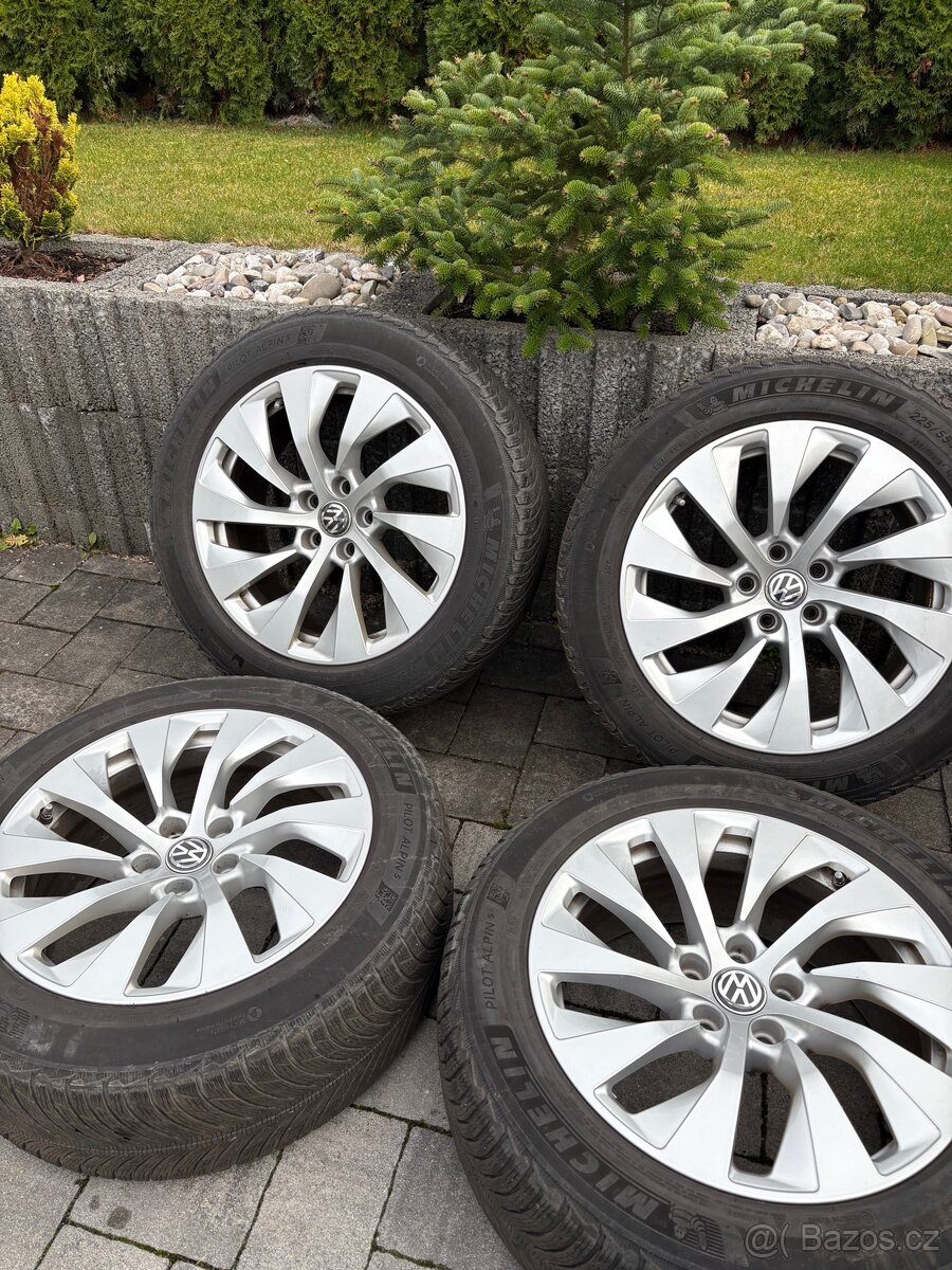 Alu kola 5x112 včetně zimních pneu 225/55R18 - 2