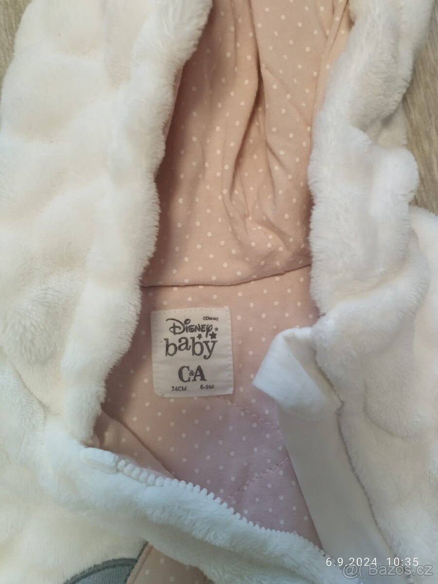 Chlupatá dětská kombinéza vel. 74 - 2