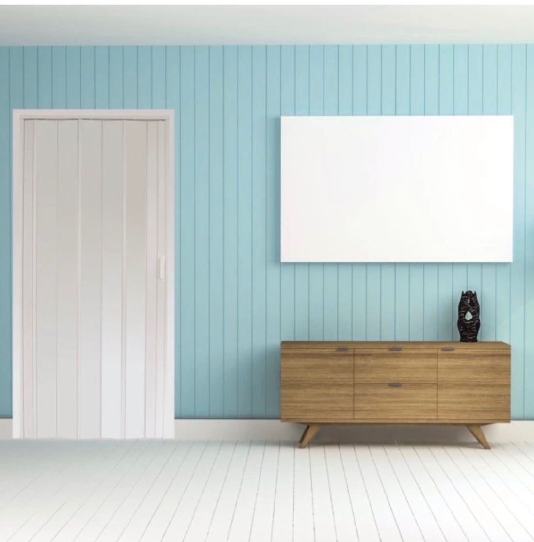 Shrnovací dveře Kit DORA 87x200 cm - bílá - 2