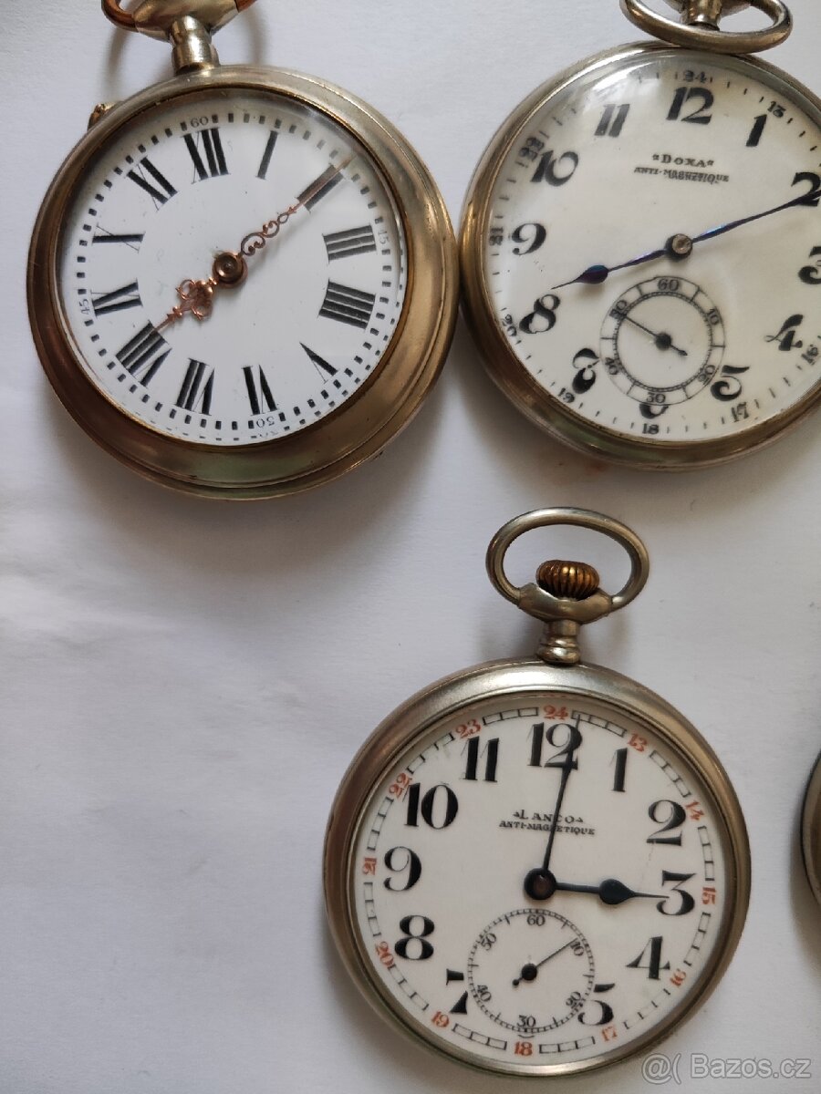 8x kapesni hodinky DOXA NATHAN LANCO CREMETA - 2