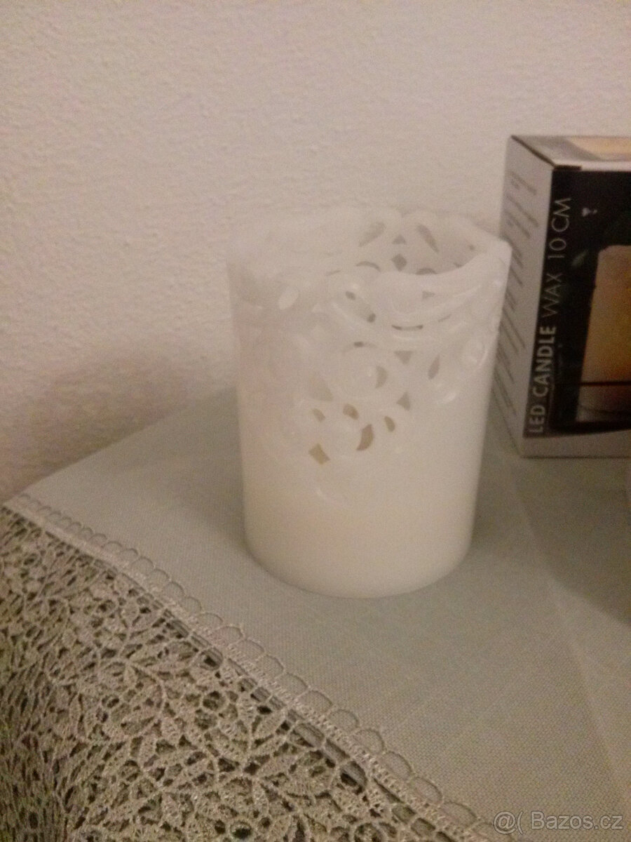 LED ZDOBENE SVICE CLARY S KRAJKOV.VZOREM- SADA 2Ks - 2