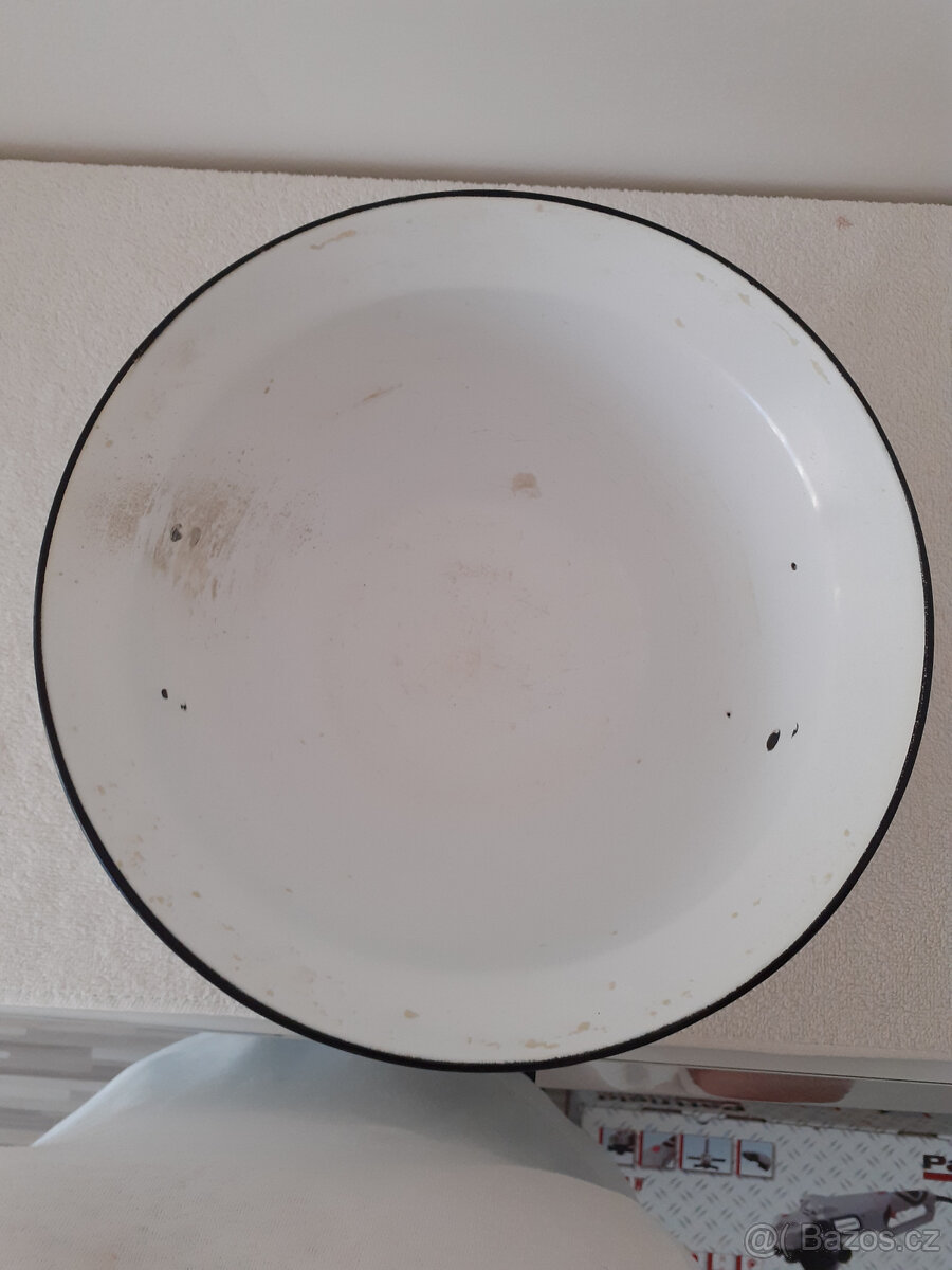 Retro smaltovaná mísa na těsto - 2