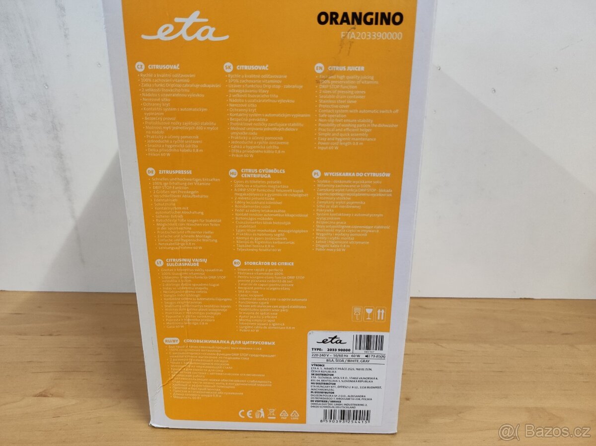 ETA Orangino 60W - odšťavňovač citrusů - 2
