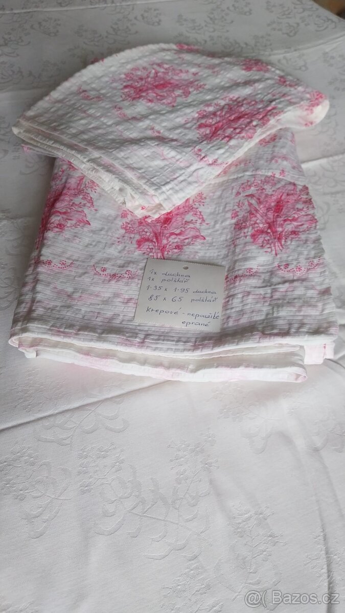 Prodám povlečení na postel- nové - 2