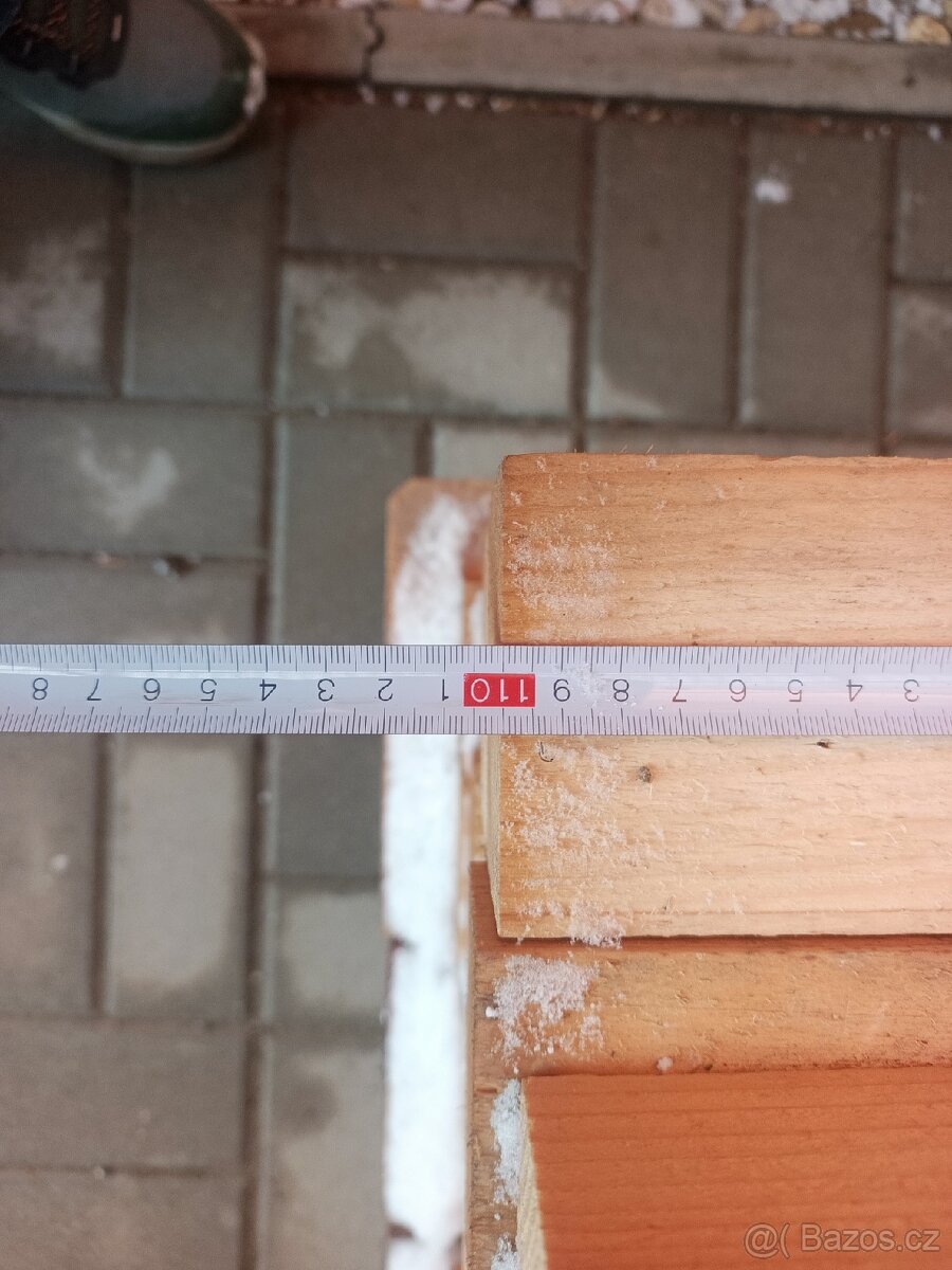 Prodám dřevěné trámky 8 x 6 x 110 cm SLEVA - 2