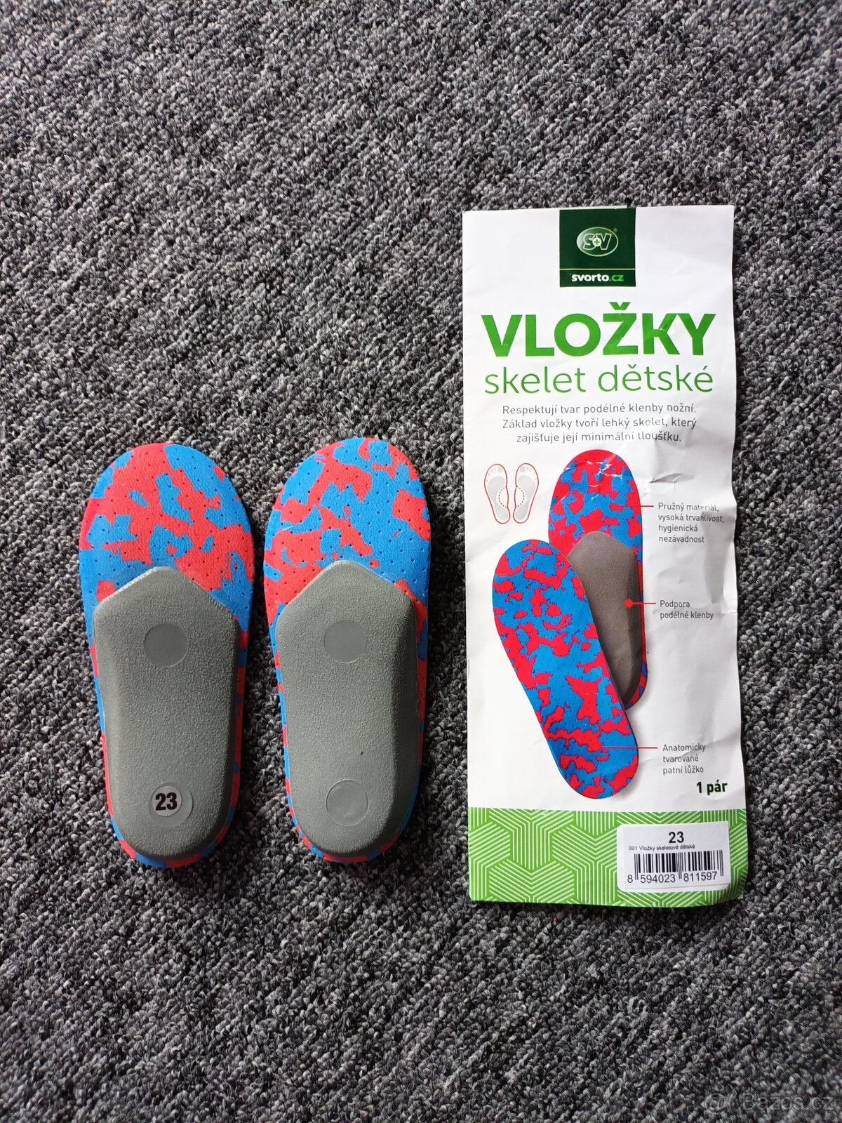 Dětské ortopedické vložky vel. 23 - 2