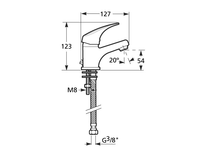 umyvadlová baterie JIKA - Talas - 2