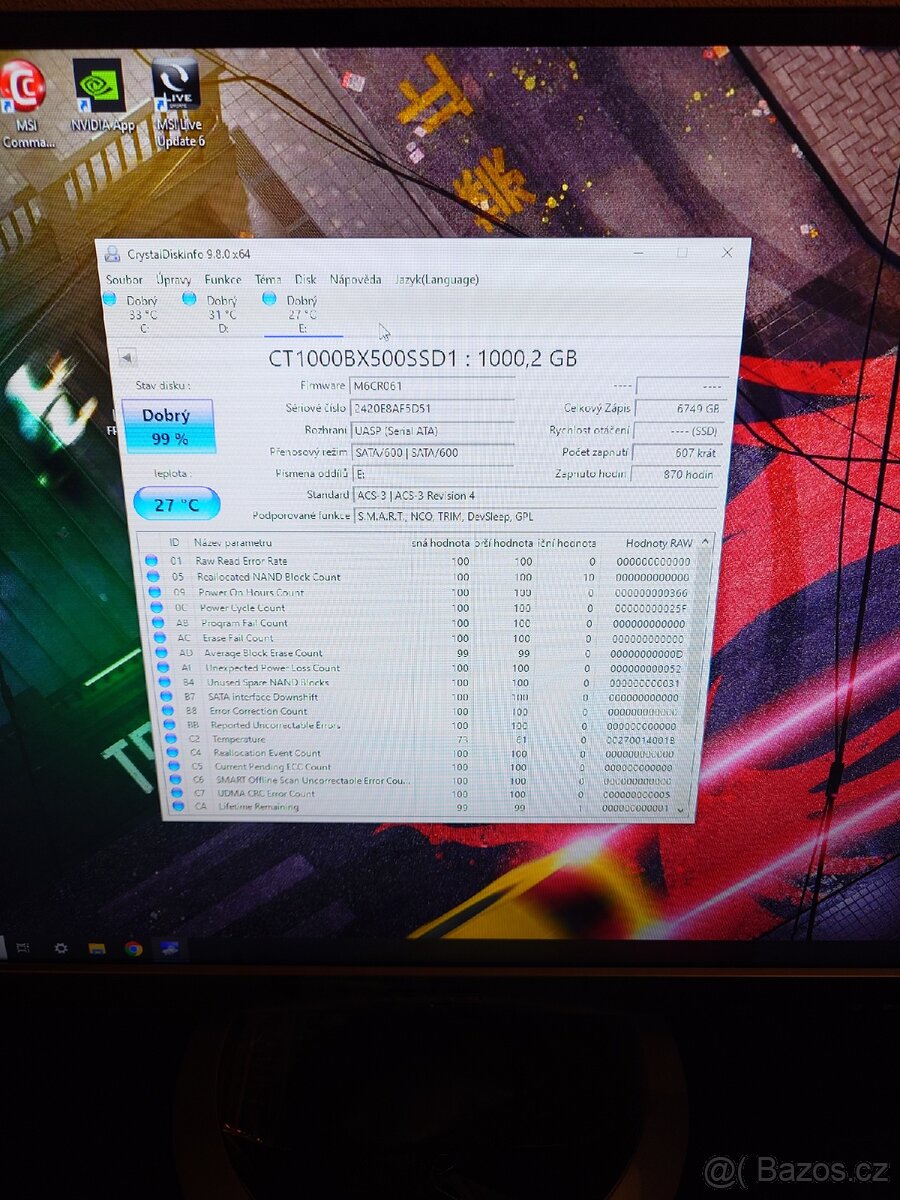 SSD disk crucial 1000gb - 2