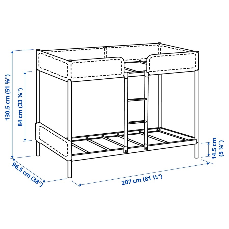 Dvoupatrová dětská postel IKEA Tuffing - 2
