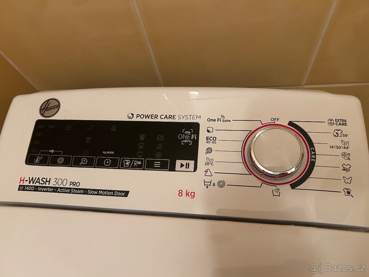 Pračka s vrchním plněním Hoover 8kg, jako nová - 2