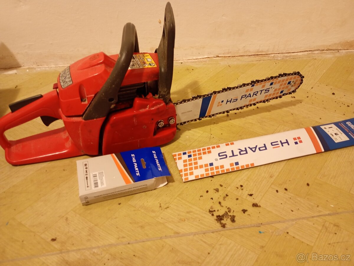 Husqvarna 120 Mark II, nová lišta a řetěz, záruční list - 2