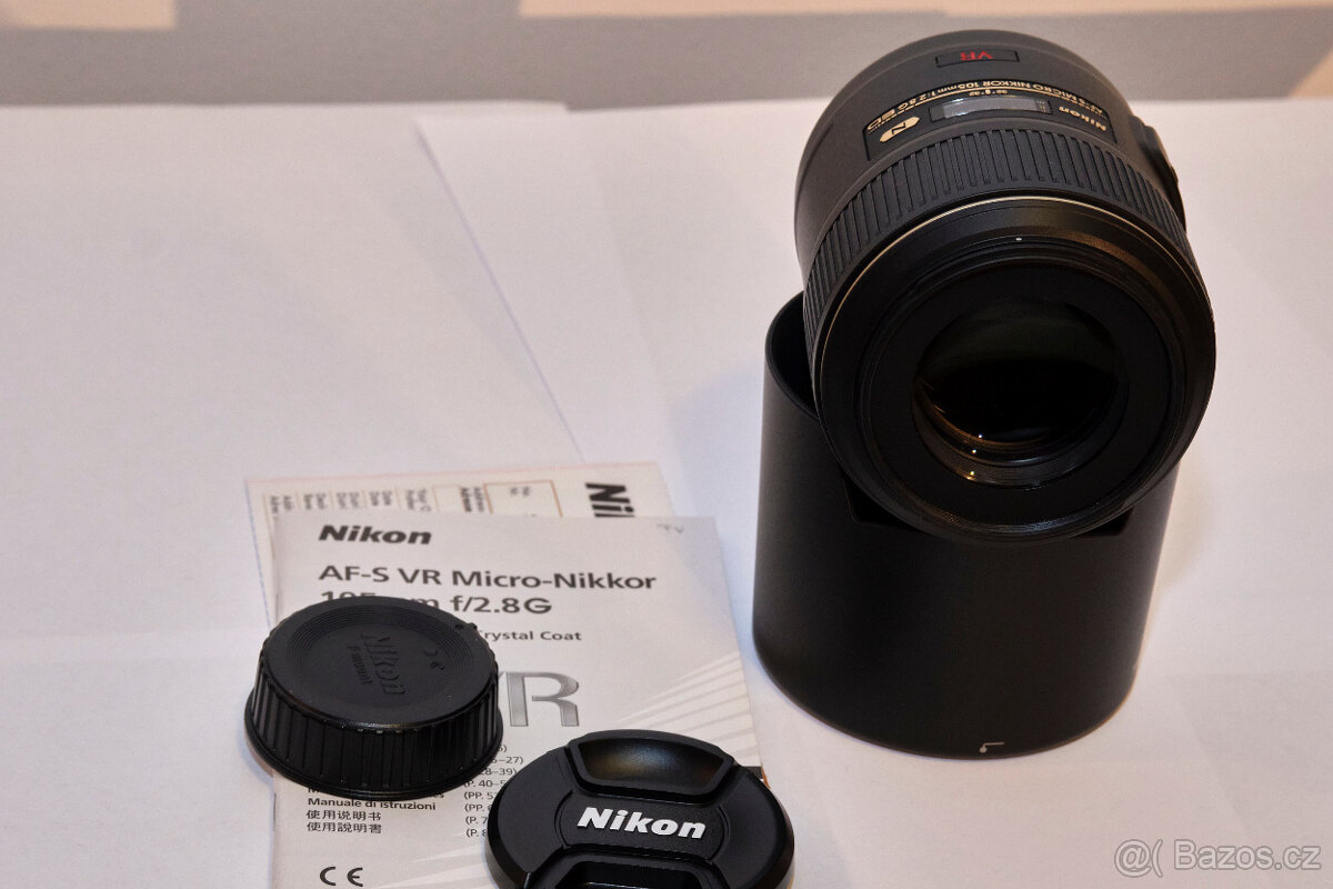 Prodám Nikon 105 mm f/2,8 G NIKKOR AF-S Micro IF-ED VR - 2