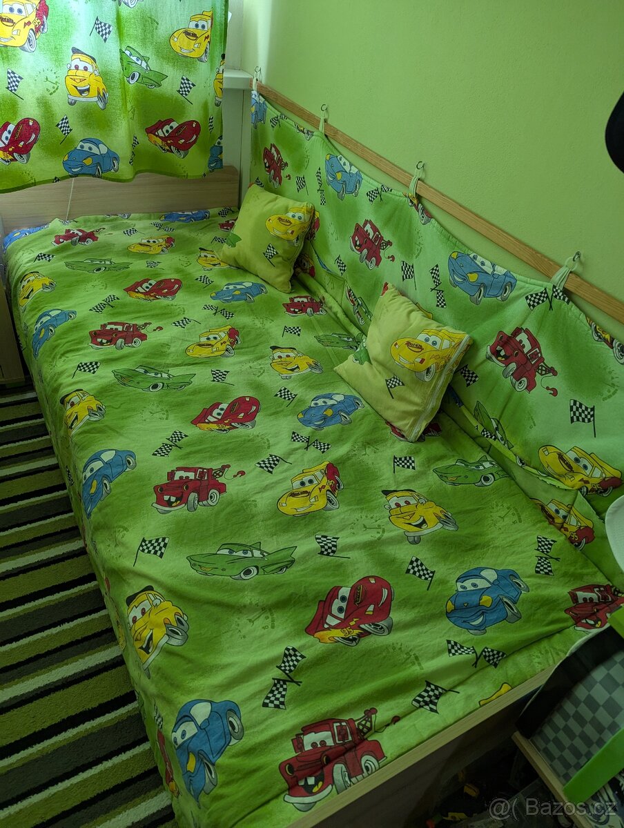 Set zavesy, povleceni, prehoz a kapsar Blesk Mc Queen - 2