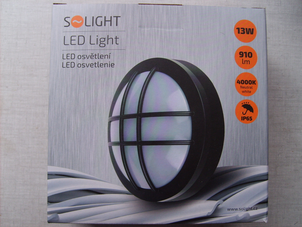 Stropní LED svítidlo Solight kulaté s mřížkou, 13W, 910lm, - 2