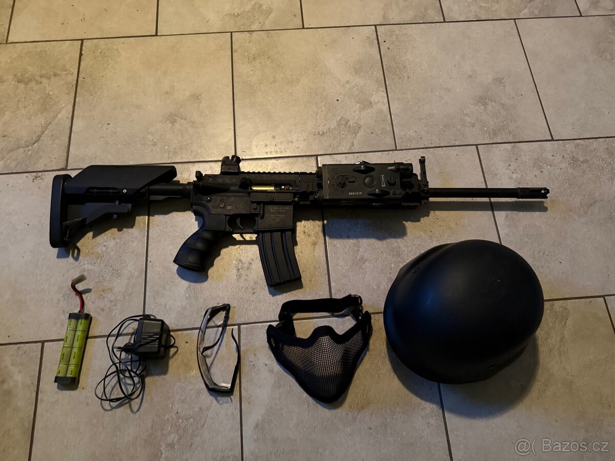 Airsoft AR, M4, HK AEG samopal plus vybaveni - 2
