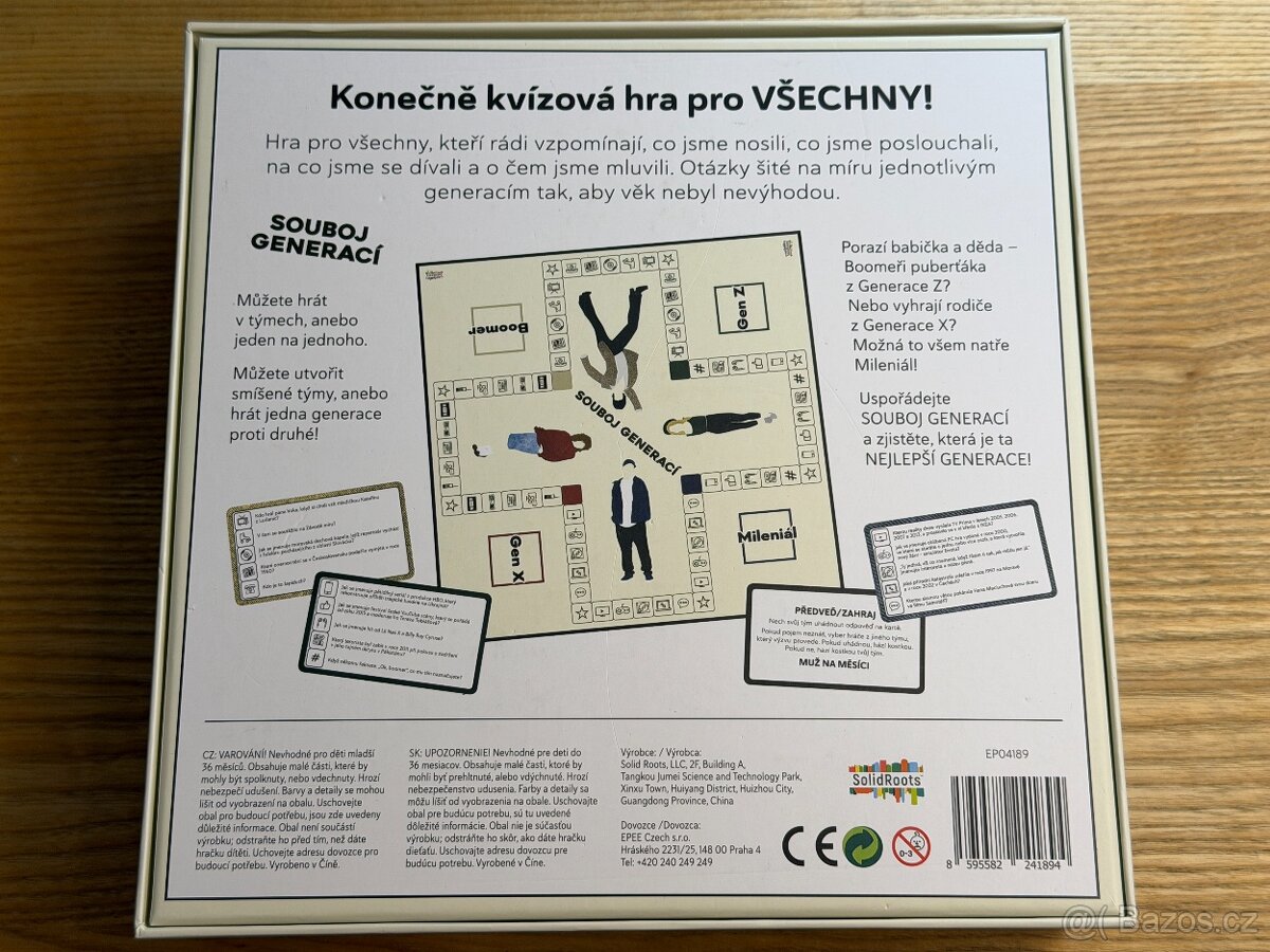 Souboj generací hra Epee, NEHRANÁ, hodnocení Heureka 100 % - 2