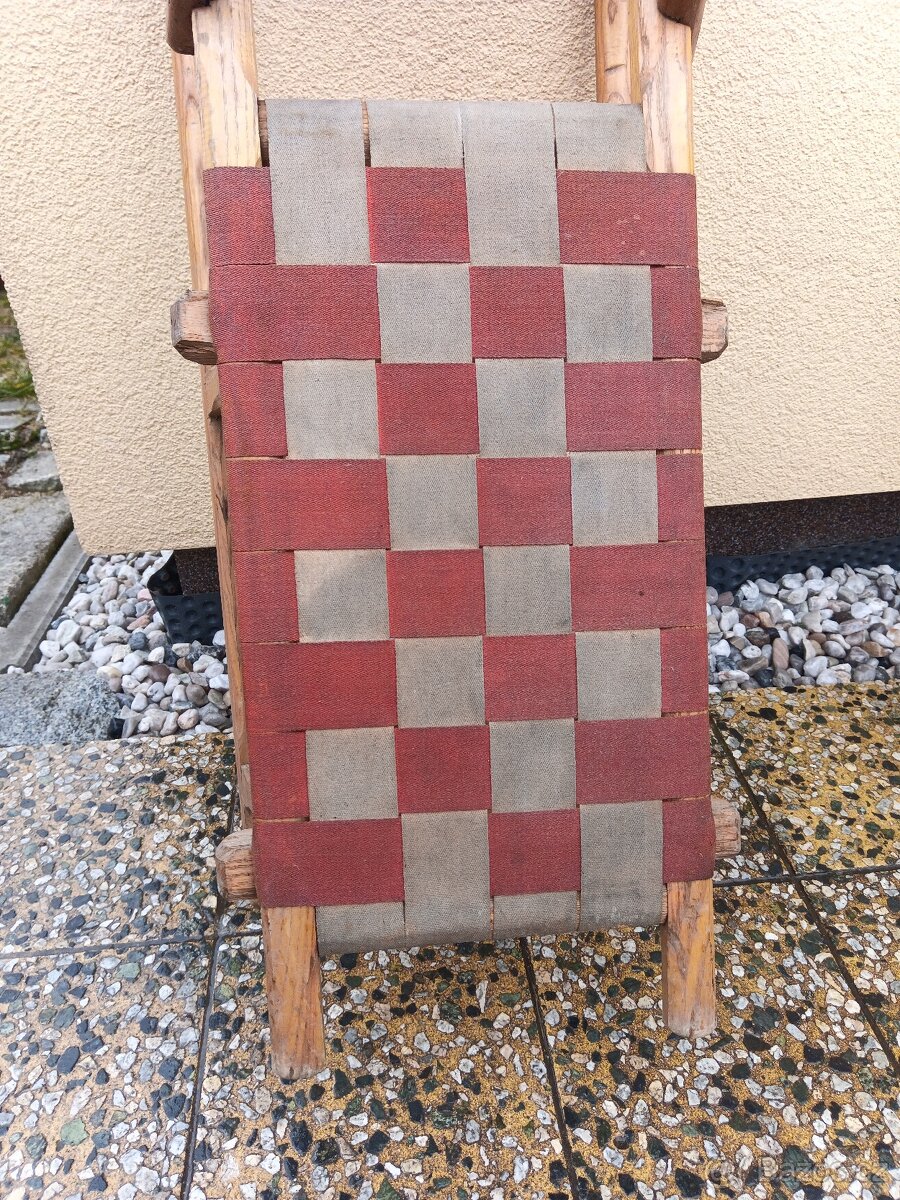 Staré dřevěné sáně. - 2