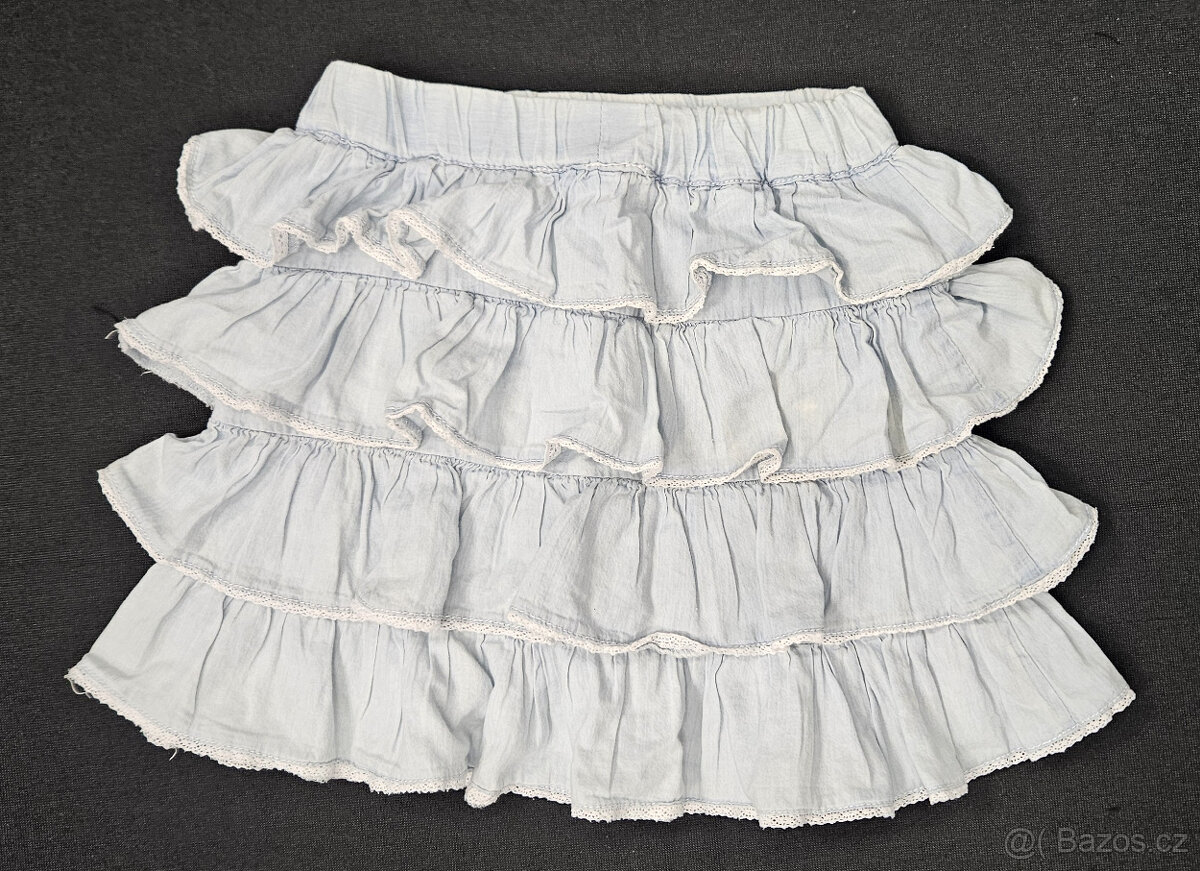 Džínová sukně se šortkami v.140 - 2