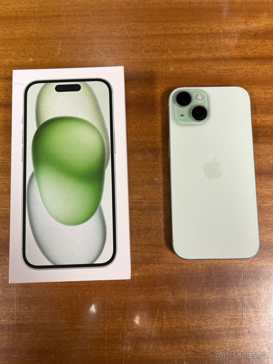 APPLE IPHONE 15 128GB ZELENÝ, BATERIE 86% - 2