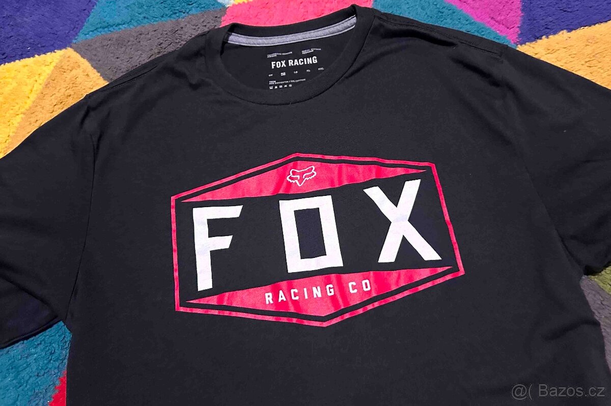 FOX PÁNSKÉ BAVLNĚNÉ TRIČKO-KRÁSNÉ TOP M - 2