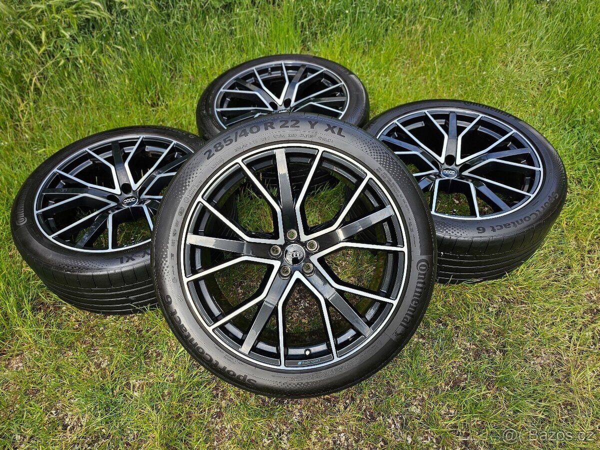 Kompletní letní orig. Audi Q8 SPORT - 285/40 R22 XL - 5x112 - 2