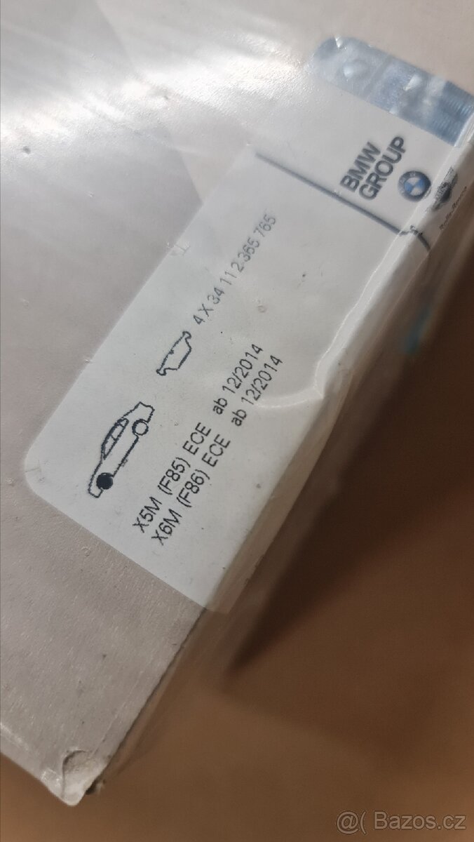 BMW X5 M a X6 M modely F85 a F86 brzdové desky original BMW - 2