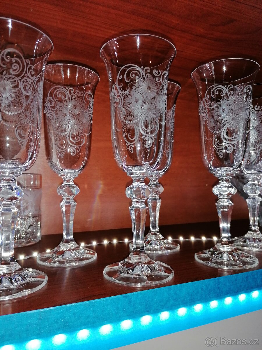 Luxusní Skleničky (kalíšky) na šampus (flétny) - 2