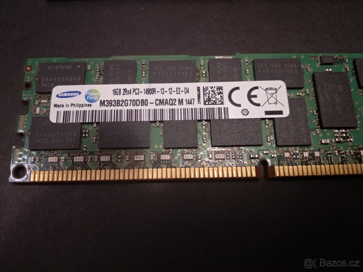 Serverové Samsung 8 x 16GB DDR3 - 2
